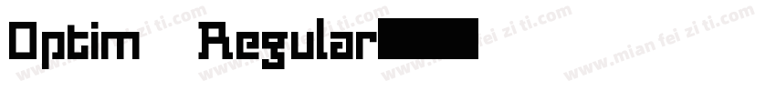 Optim Regular字体转换